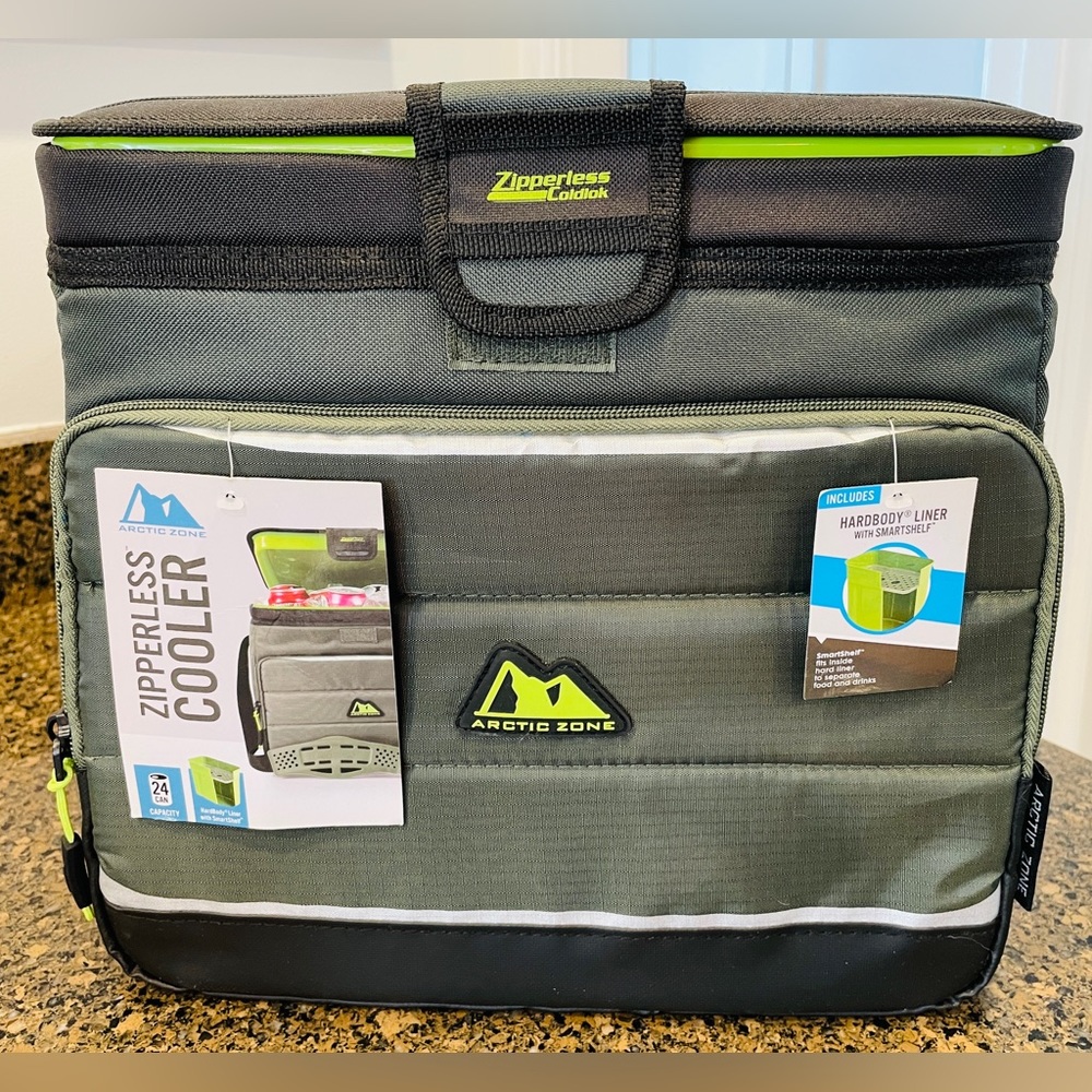 Arctic Zone Zipperless Cooler 24-can size Hardbody w Inner Shelf NEW W TAGS 🧊